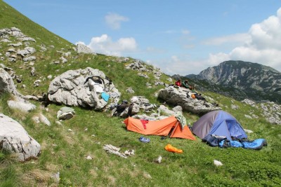 Drying everything after heavy rainfall at mt. Treskavica